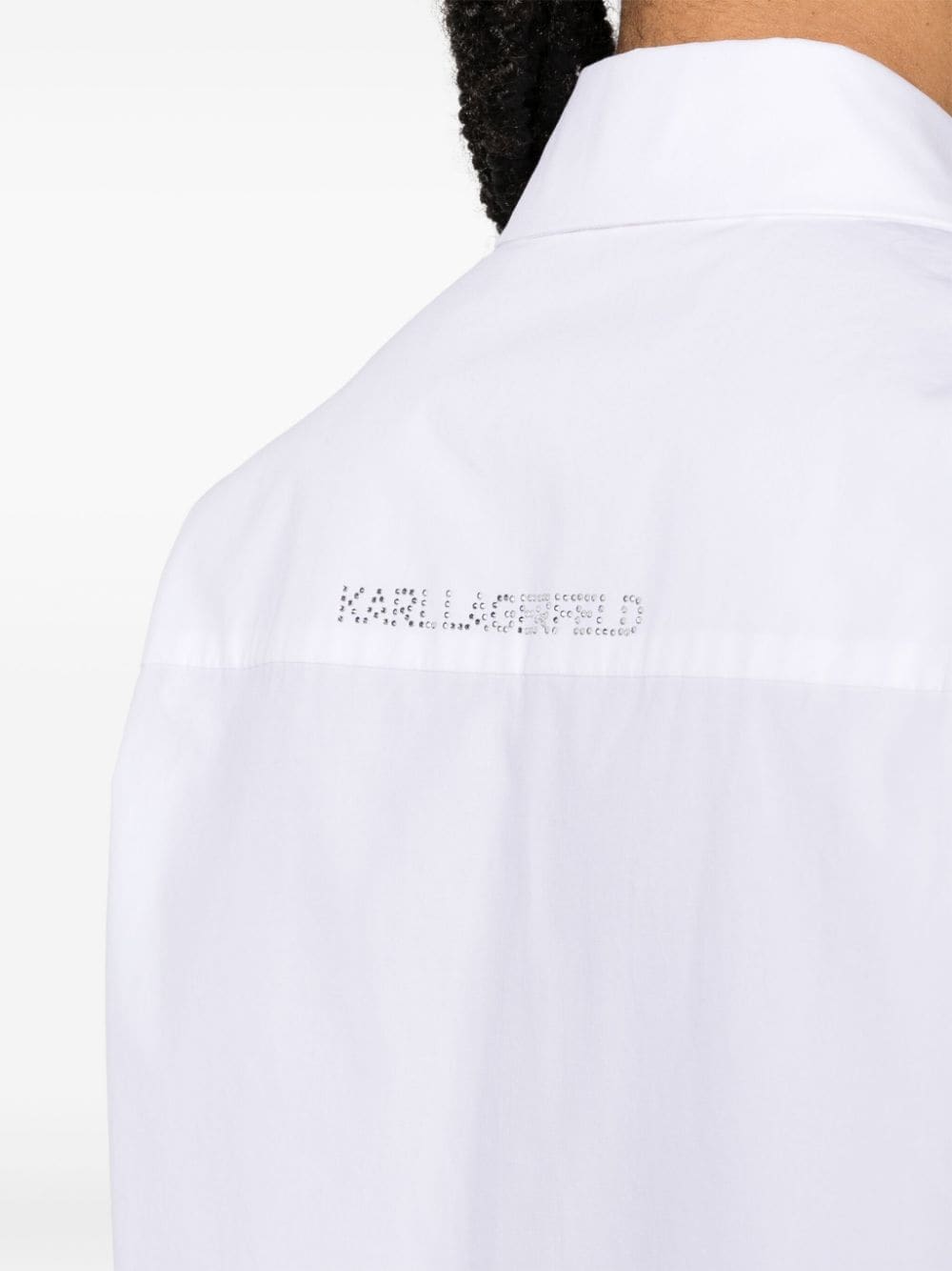 Karl Lagerfeld crystal-embellished poplin shirt - Image 5