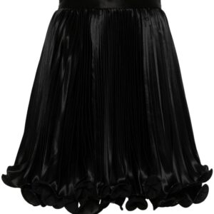 Balmain  pleated satin mini skirt