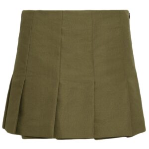Prada triangle-logo canvas miniskirt