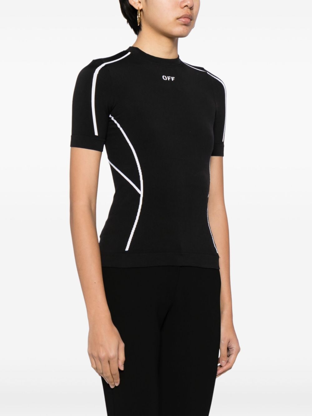 Off-White logo-print performance T-shirt - Image 3