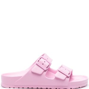 Birkenstock Arizona logo-buckle slides