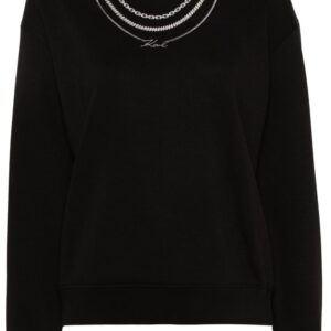 Karl Lagerfeld logo-plaque sweatshirt
