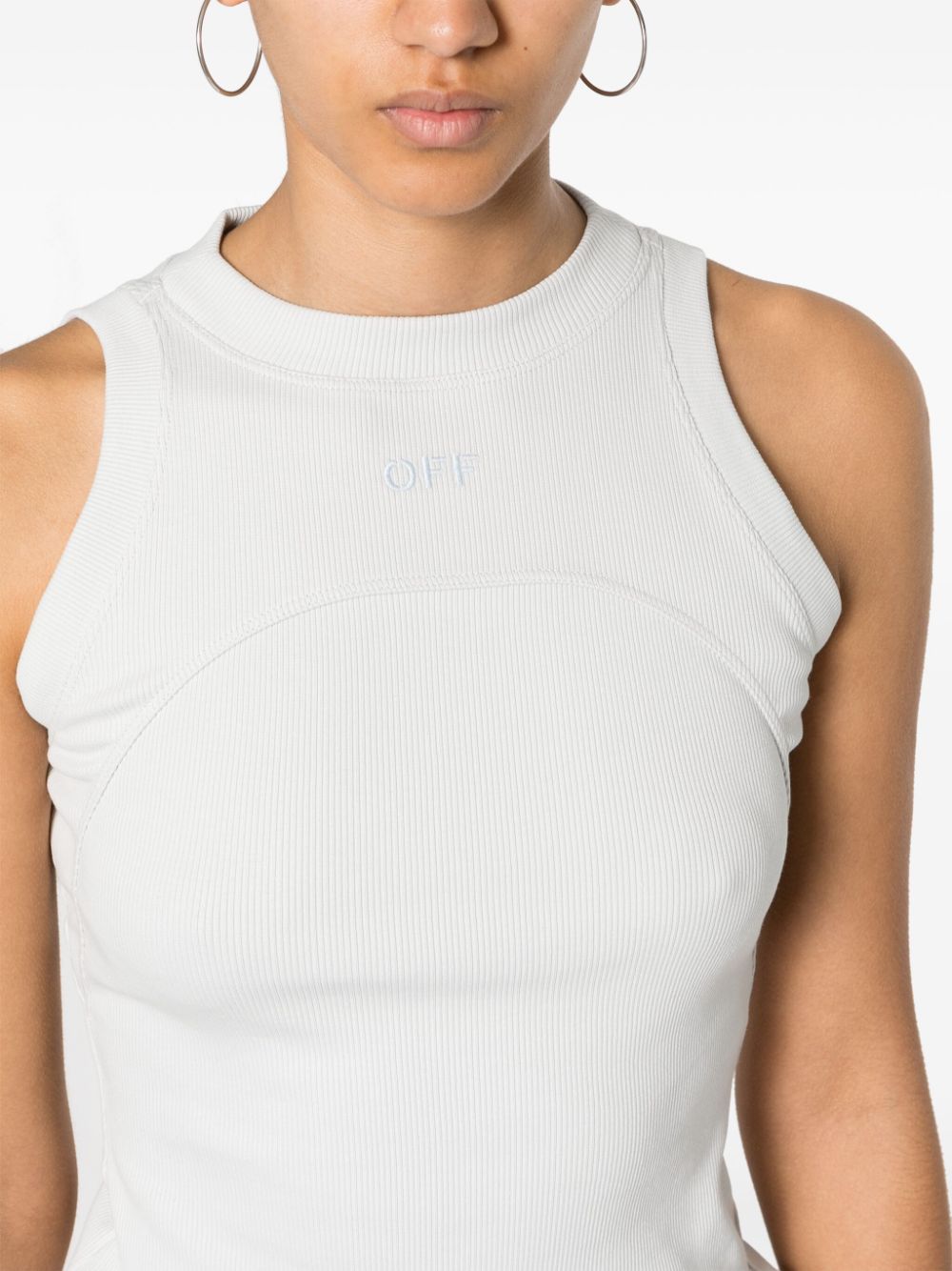 Off-White logo-embroidered top - Image 5