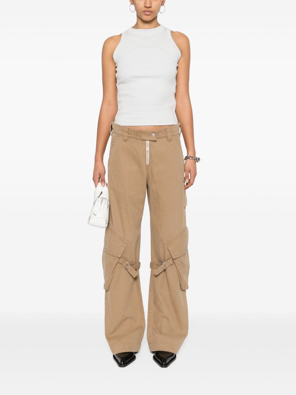 Off-White logo-embroidered top - Image 2