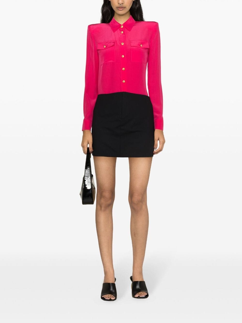 Balmain long-sleeve silk shirt - Image 2