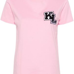 Karl Lagerfeld logo-patch cotton T-shirt
