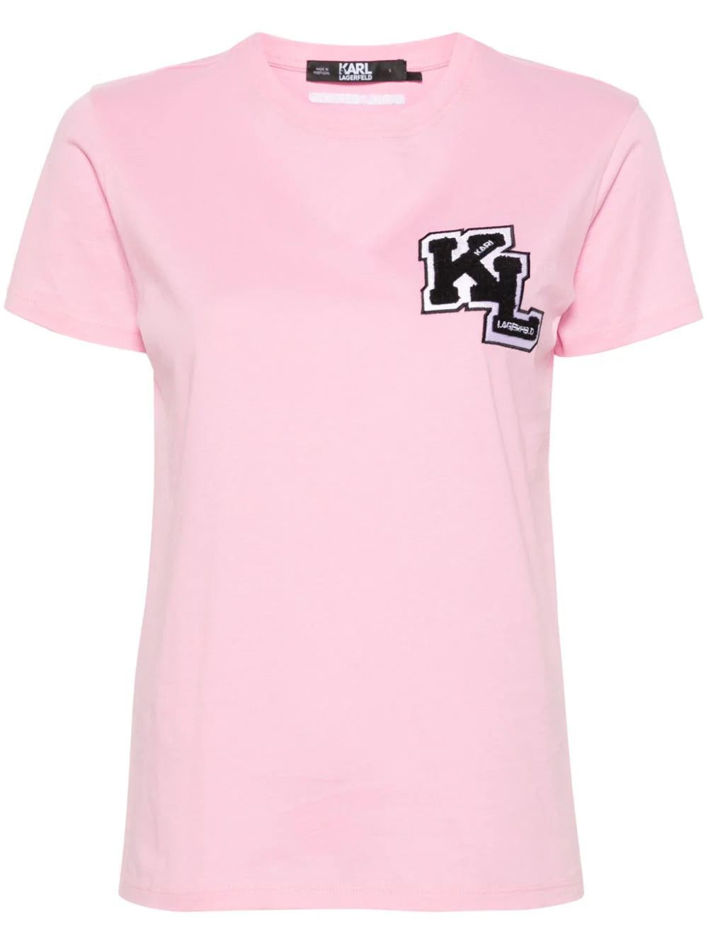 Karl Lagerfeld logo-patch cotton T-shirt