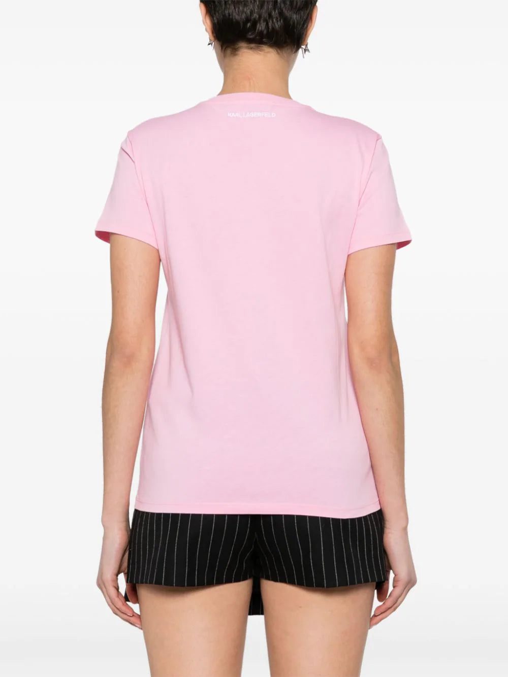 Karl Lagerfeld logo-patch cotton T-shirt - Image 4