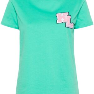 Karl Lagerfeld logo-patch cotton T-shirt