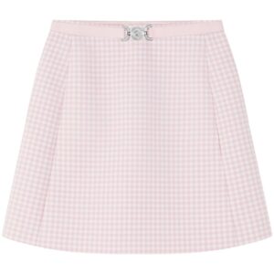 Versace  Medusa Biggie gingham-check miniskirt