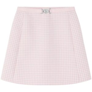 Versace  Medusa Biggie gingham-check miniskirt