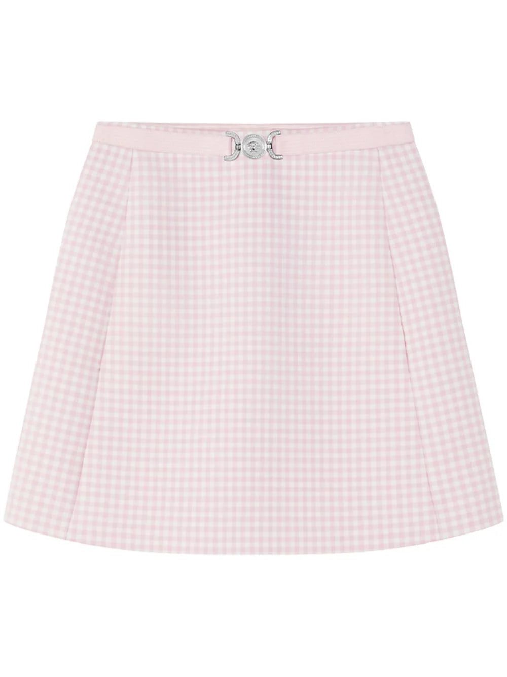 Versace Medusa Biggie gingham-check miniskirt