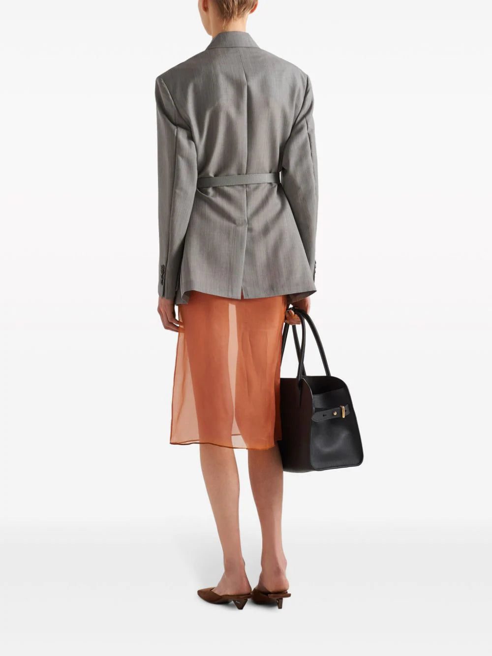 Prada organza midi skirt - Image 3