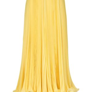 Balmain  pleated ruffle-hem skirt