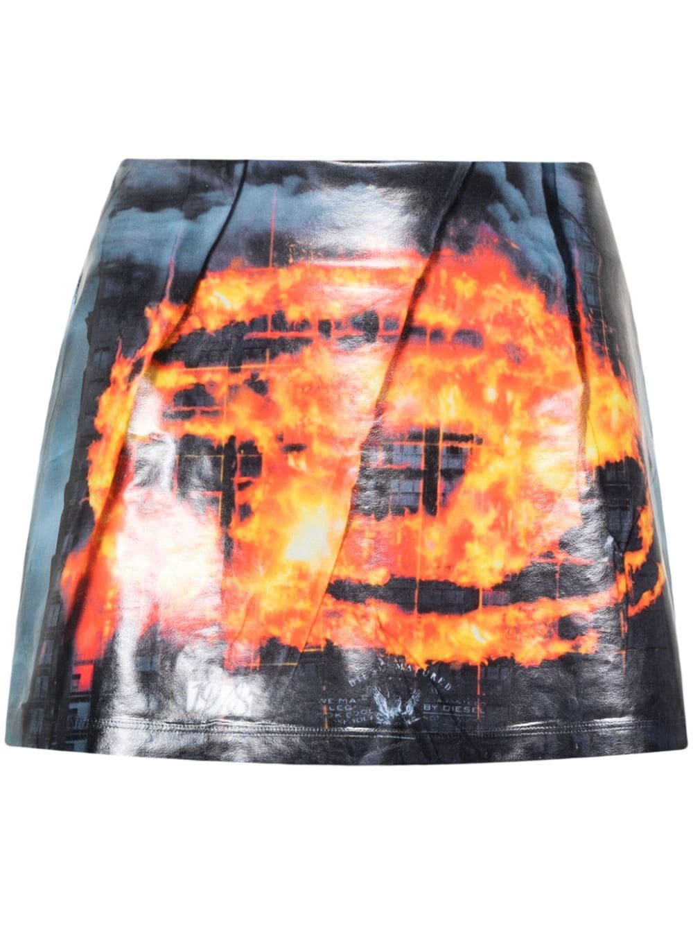 Diesel Oval D-print mini skirt