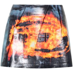 Diesel Oval D-print mini skirt