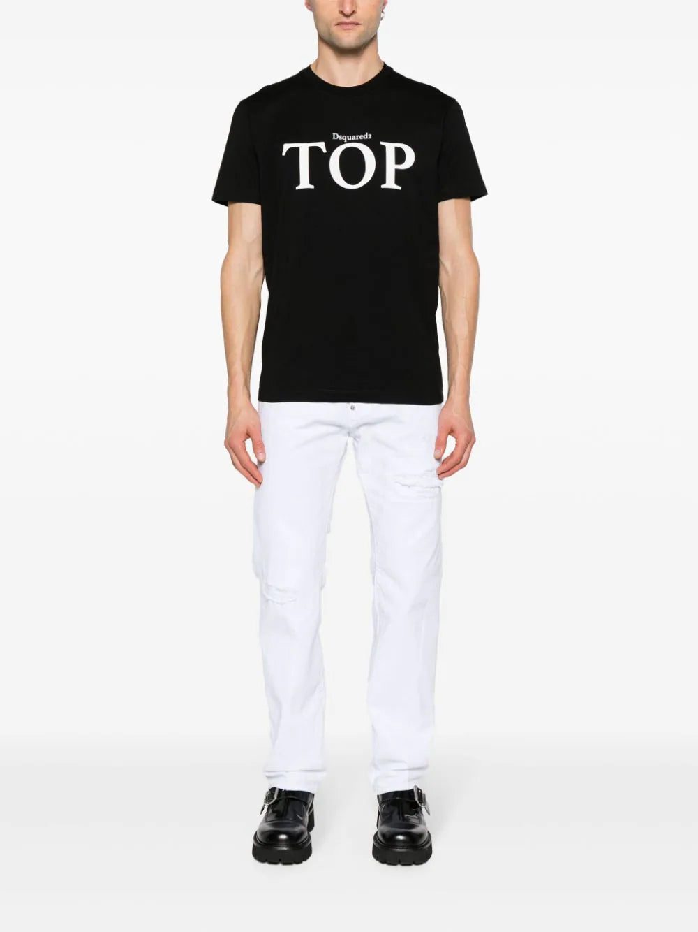DSQUARED2 slogan-print cotton T-shirt - Image 2