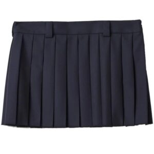 Miu Miu pleated wool miniskirt