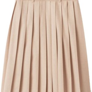 Miu Miu pleated velour midi skirt