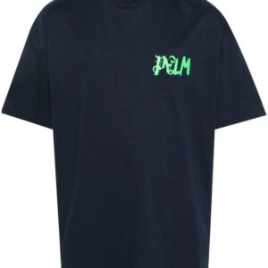 Palm Angels logo-print cotton T-shirt