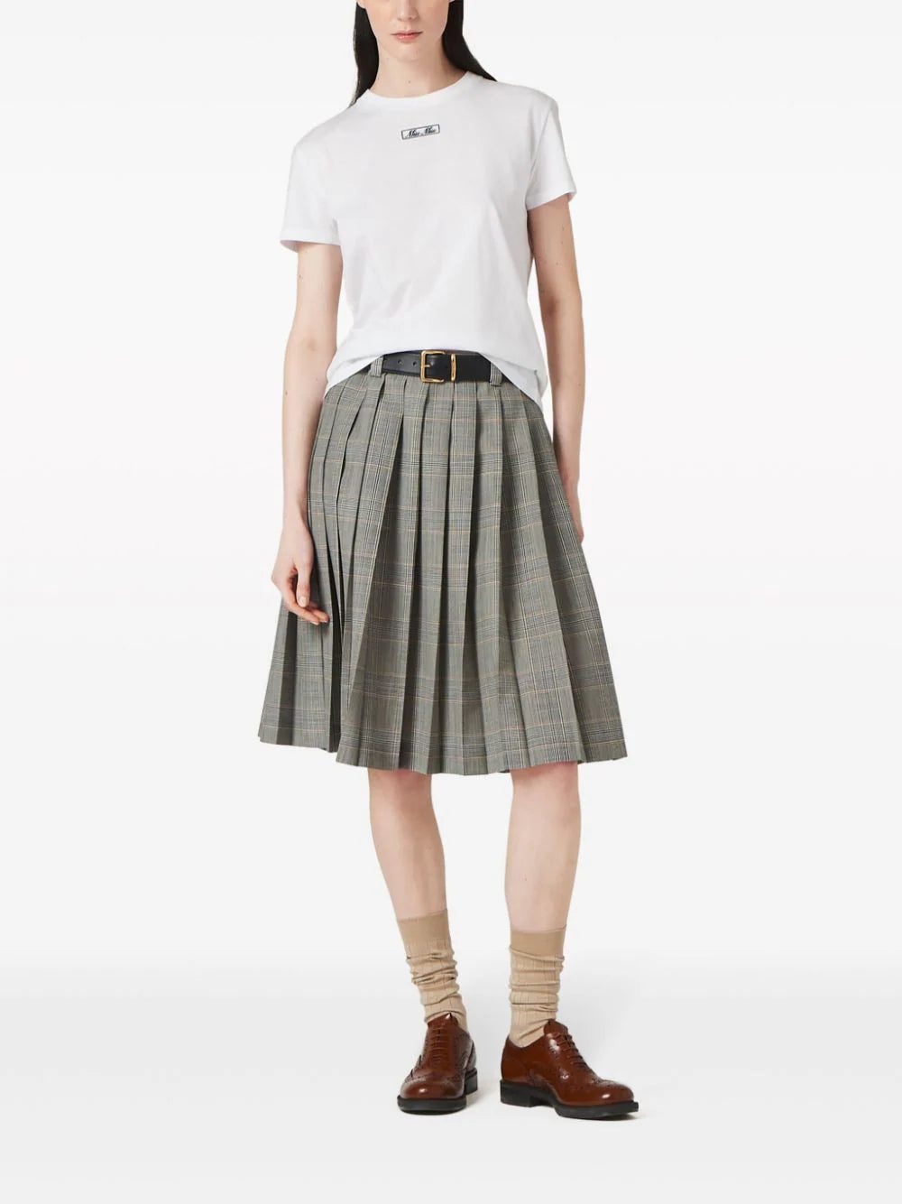 Miu Miu logo-embroidered cotton T-shirt - Image 2