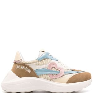 Love Moschino heart-patch chunky sneakers
