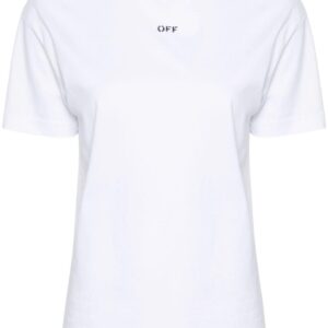 Off-White Diag-stripe cotton T-shirt