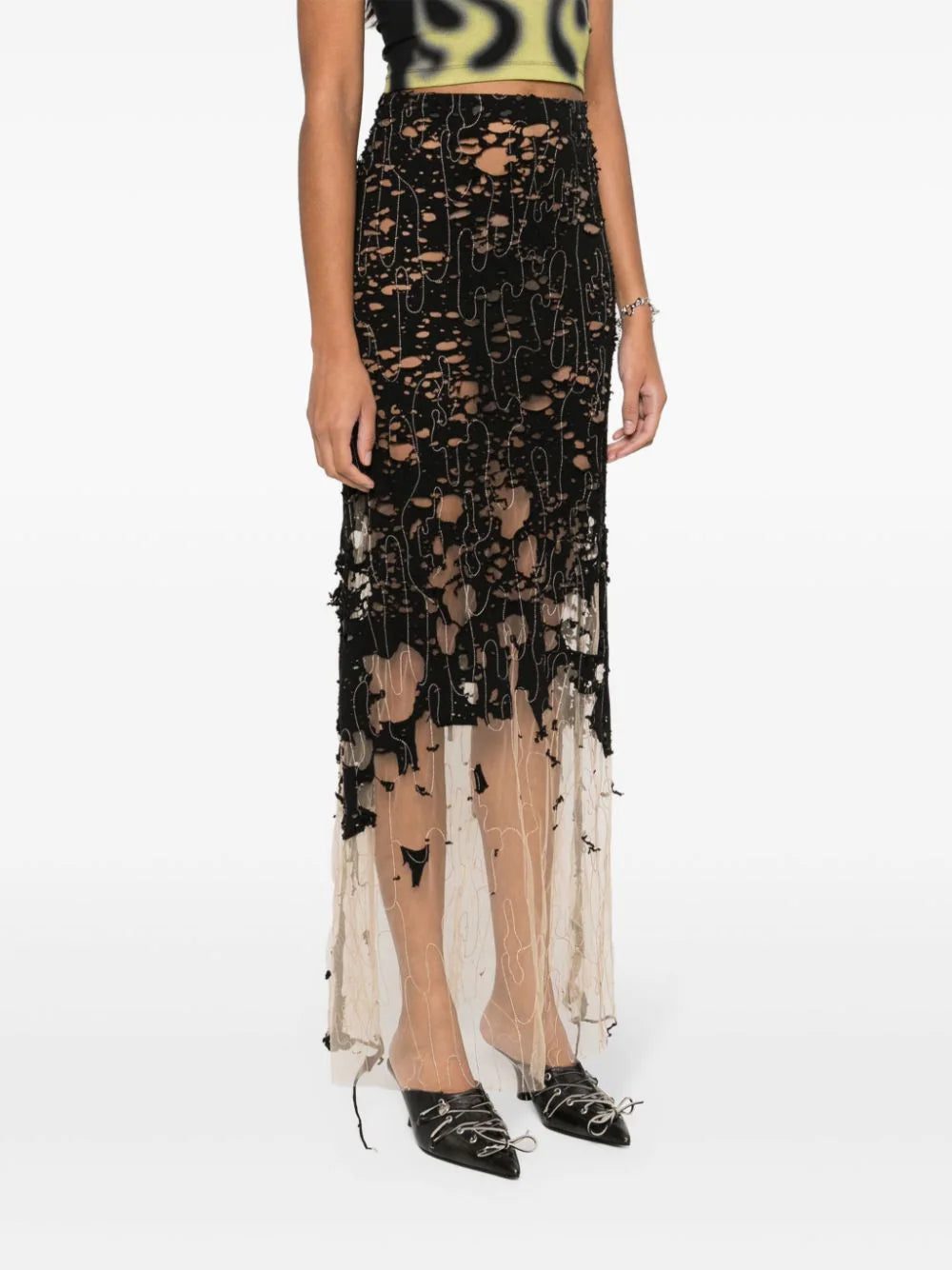 Diesel O-Leena devoré-tulle skirt - Image 3