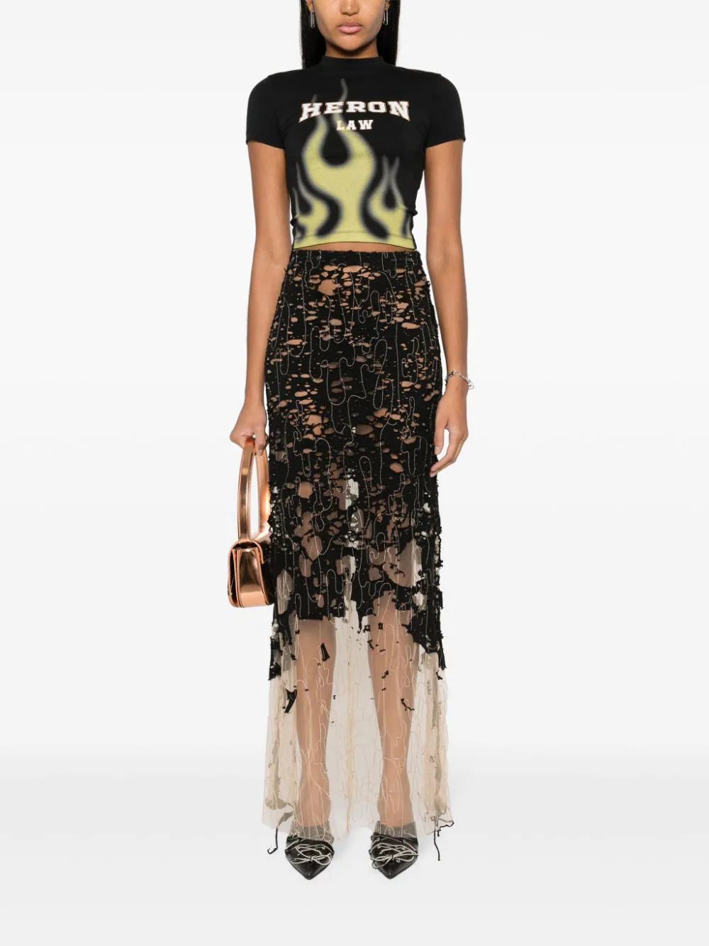 Diesel O-Leena devoré-tulle skirt - Image 2