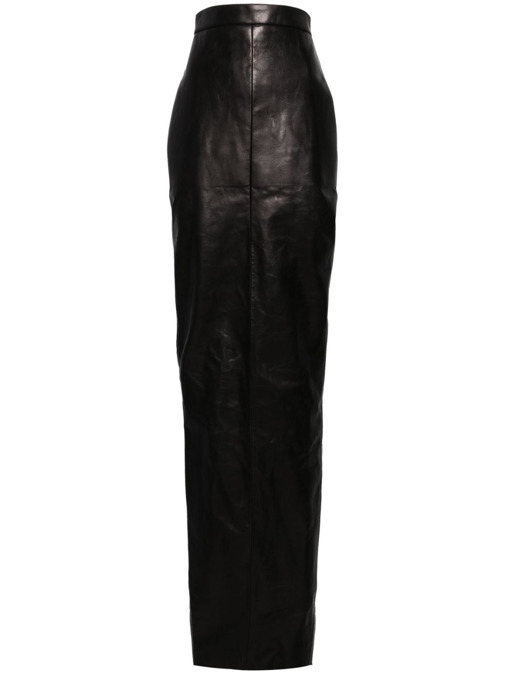 Rick Owens Dirt Pillar maxi leather skirt