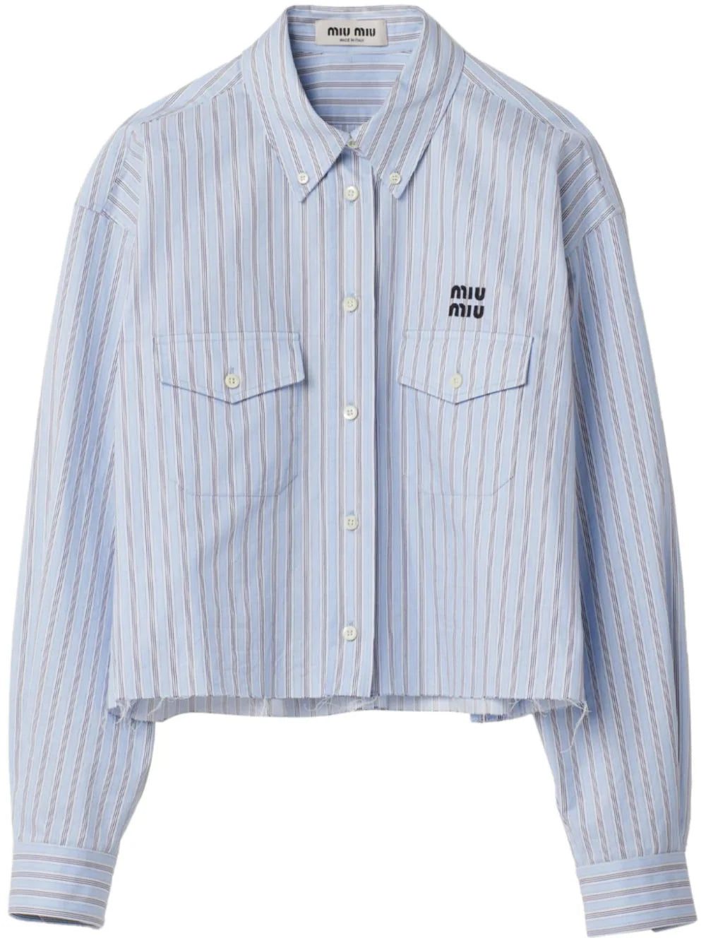 Miu Miu striped cotton shirt