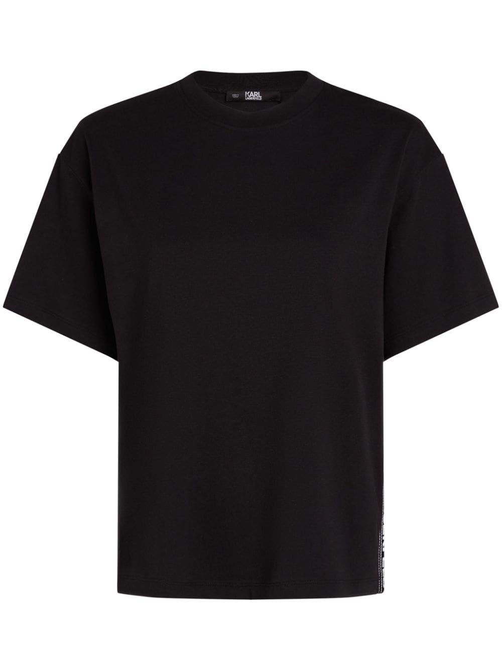 Karl Lagerfeld logo-tape organic-cotton T-shirt