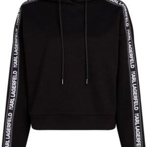 Karl Lagerfeld logo-tape hoodie