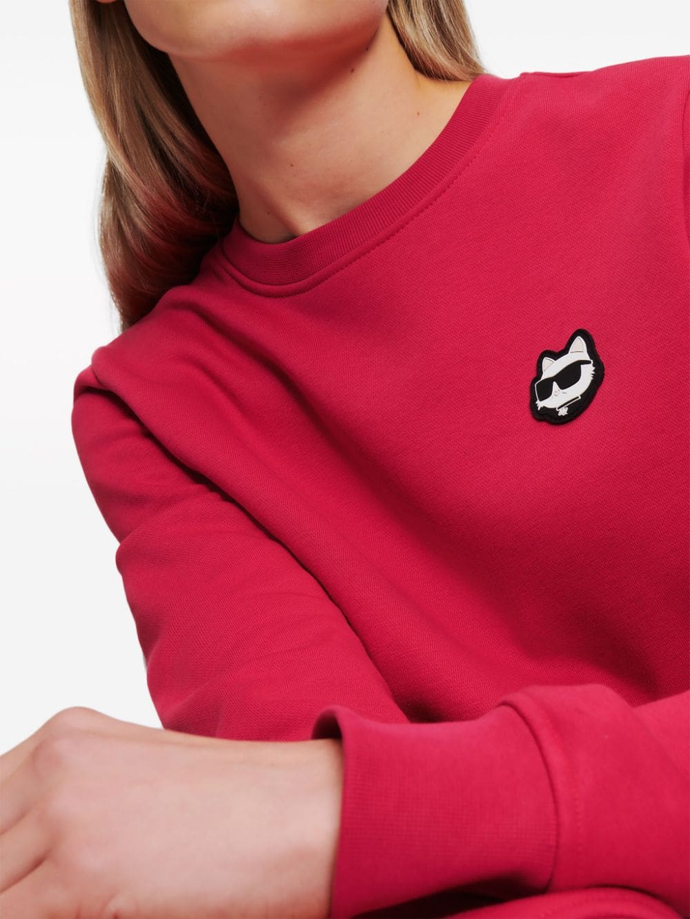 Karl Lagerfeld Ikonik logo-appliqué sweatshirt - Image 5