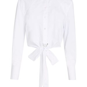 Karl Lagerfeld cropped poplin shirt