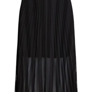 Karl Lagerfeld pleated mesh midi skirt