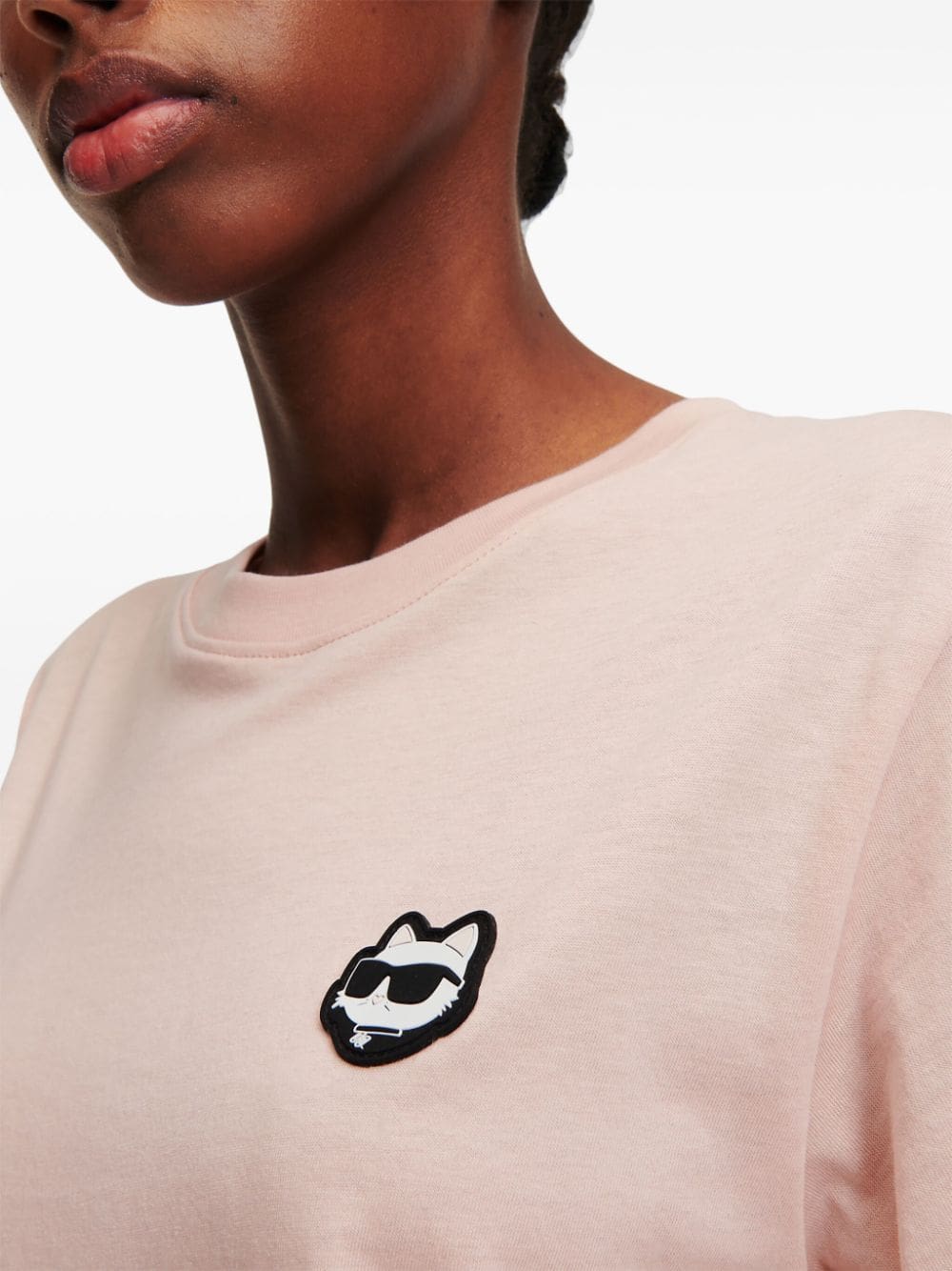 Karl Lagerfeld Ikonik logo-appliqué T-shirt - Image 5