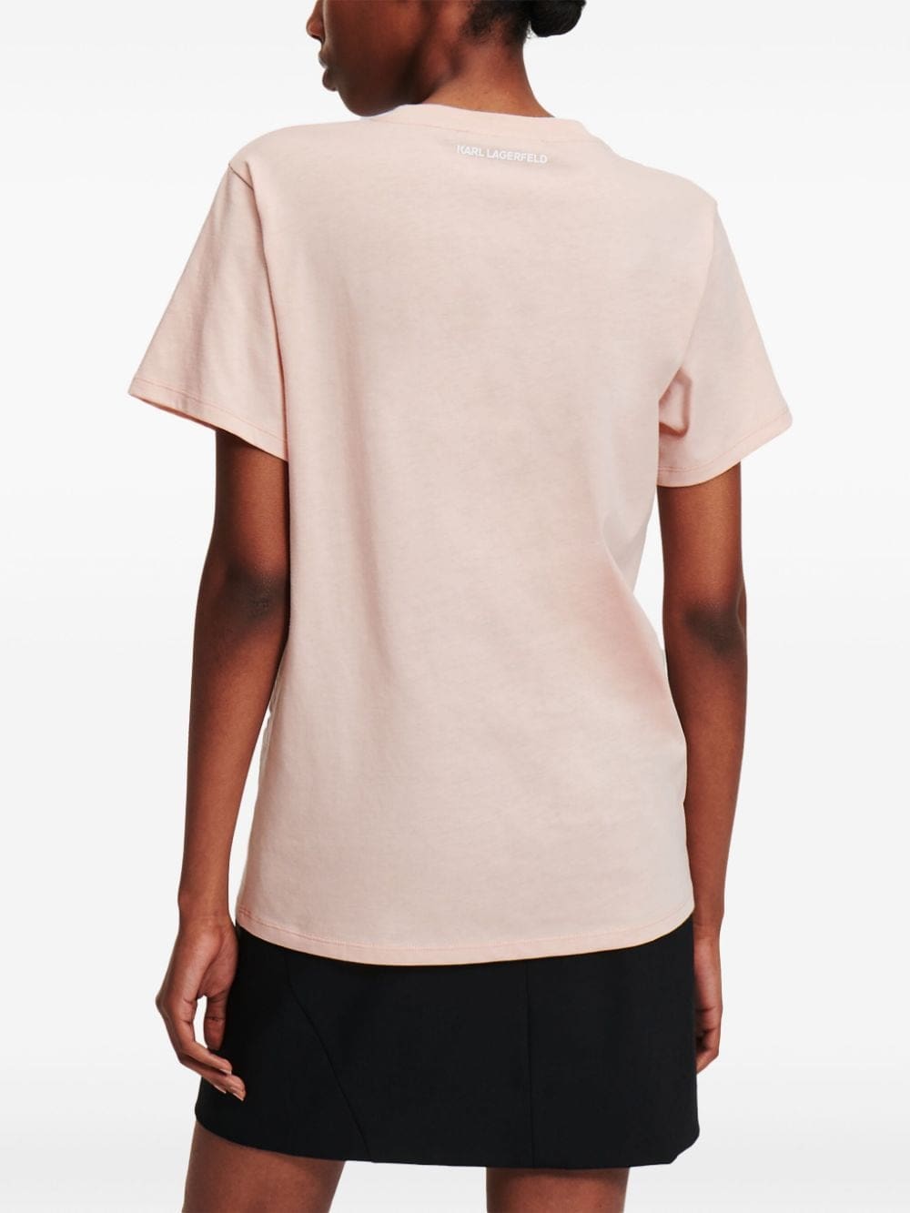 Karl Lagerfeld Ikonik logo-appliqué T-shirt - Image 4