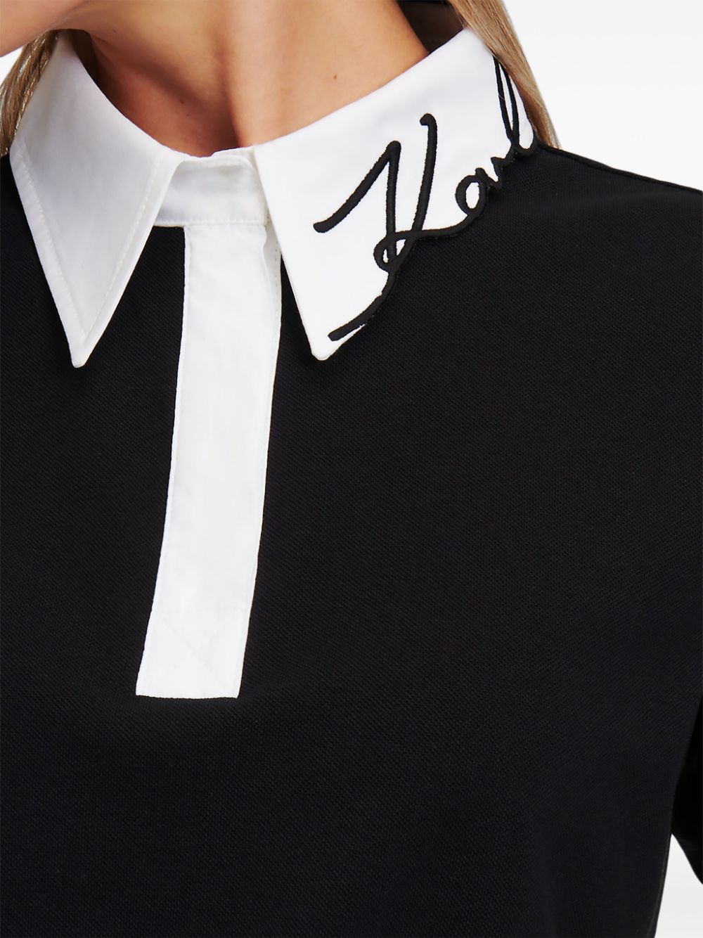 Karl Lagerfeld Signature organic-cotton polo shirt - Image 5