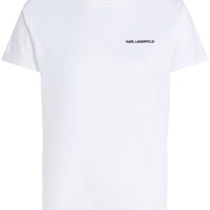Karl Lagerfeld logo-embroidered organic-cotton T-shirt