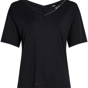 Karl Lagerfeld Signature V-neck T-shirt