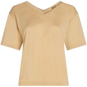 Karl Lagerfeld Signature V-neck T-shirt