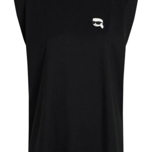 Karl Lagerfeld Ikonik appliqué-detail tank top