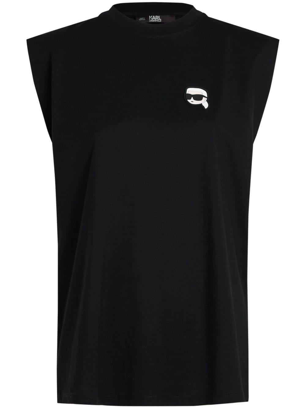 Karl Lagerfeld Ikonik appliqué-detail tank top
