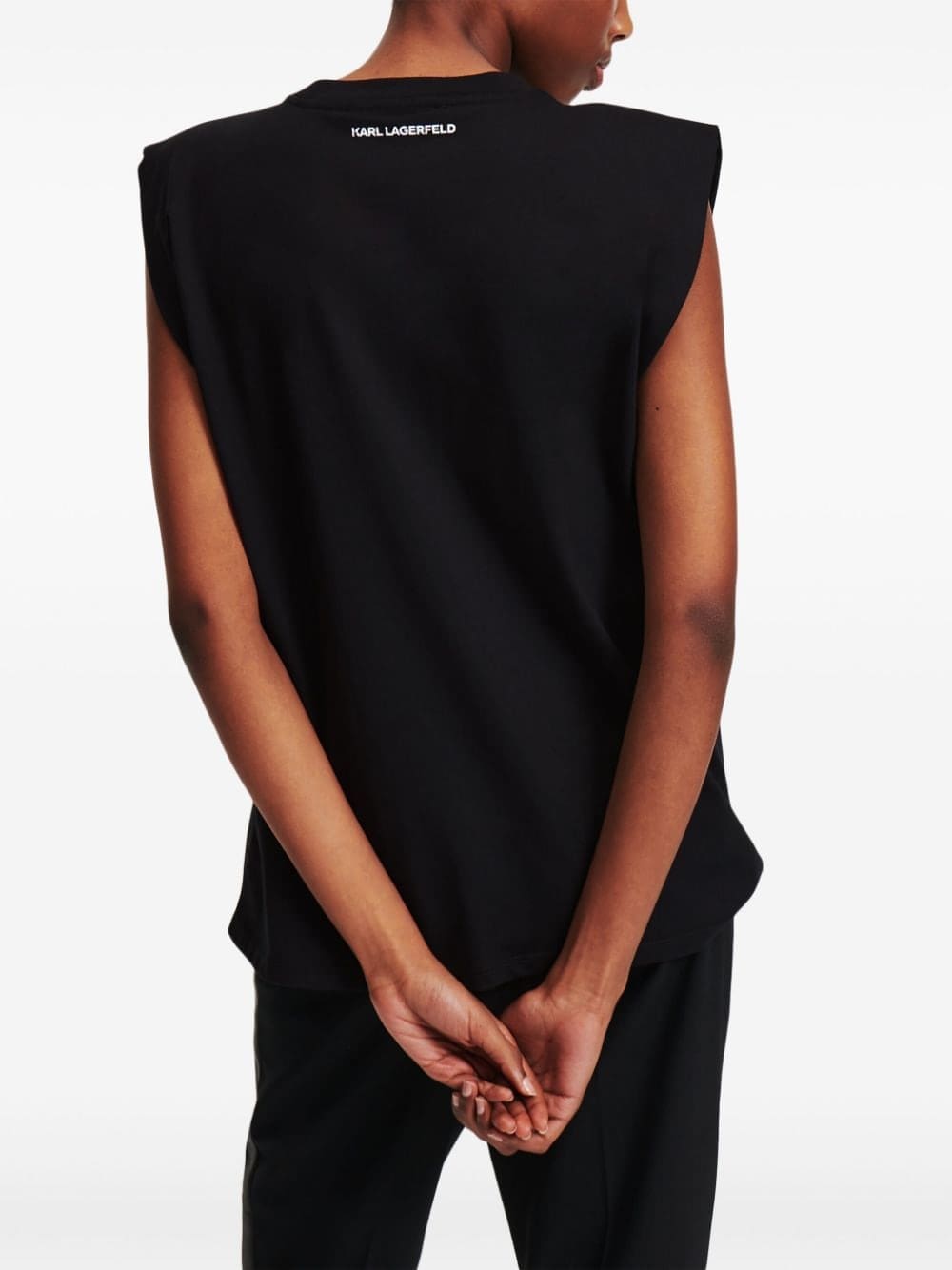 Karl Lagerfeld Ikonik appliqué-detail tank top - Image 4