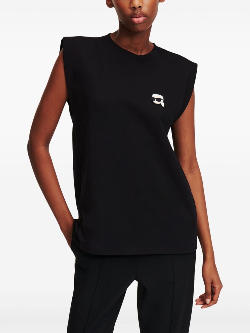 Karl Lagerfeld Ikonik appliqué-detail tank top - Image 3