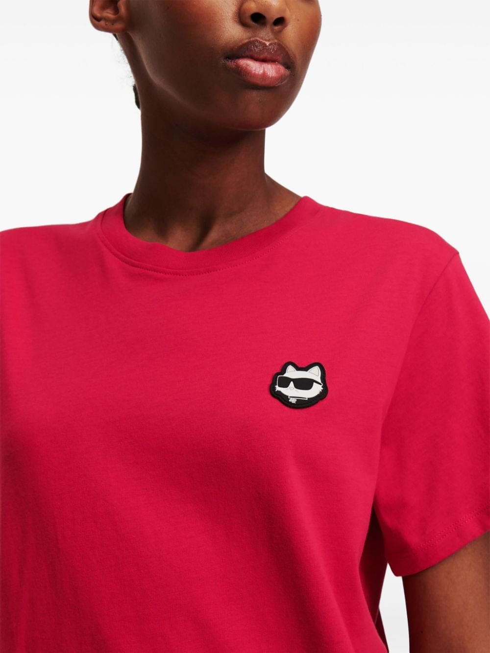 Karl Lagerfeld Ikonik logo-appliqué T-shirt - Image 5