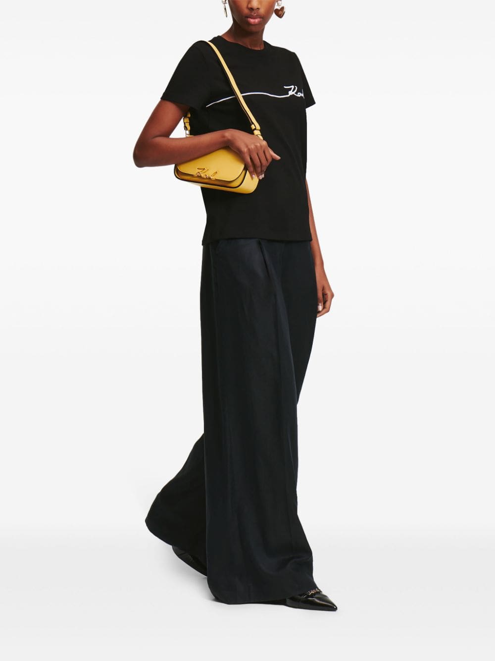 Karl Lagerfeld Signature organic-cotton T-shirt - Image 2