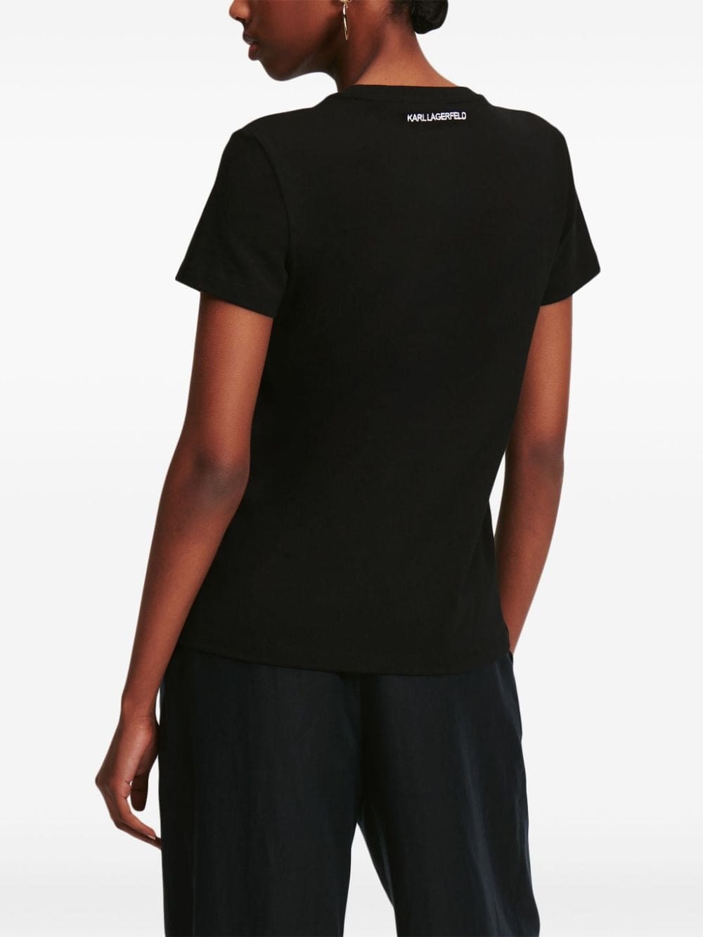 Karl Lagerfeld Signature organic-cotton T-shirt - Image 4