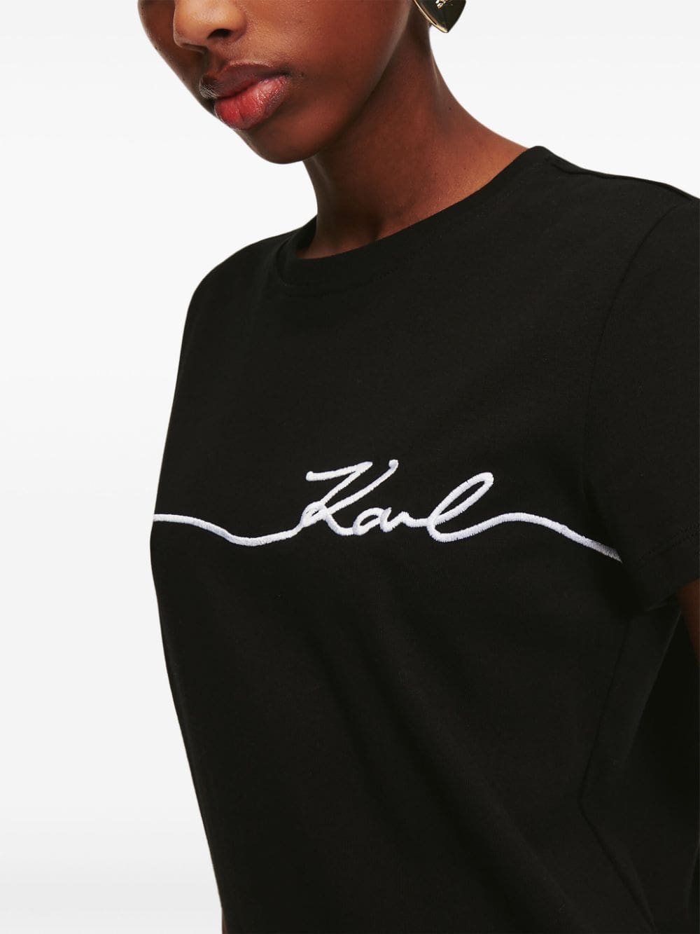 Karl Lagerfeld Signature organic-cotton T-shirt - Image 5